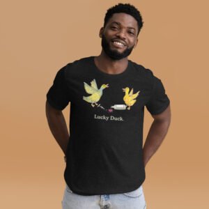 Lucky Duck Unisex T-Shirt - Image 2