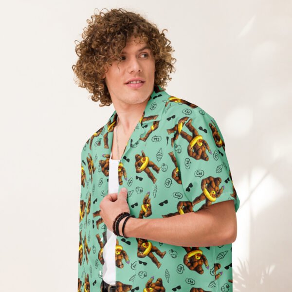 Bigfoot Beach Day Hawaiian Shirt