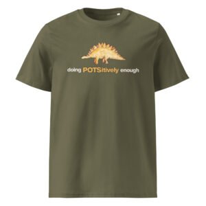 Organic Doing POTSitively Enough Dinosaur T-Shirt - Image 4