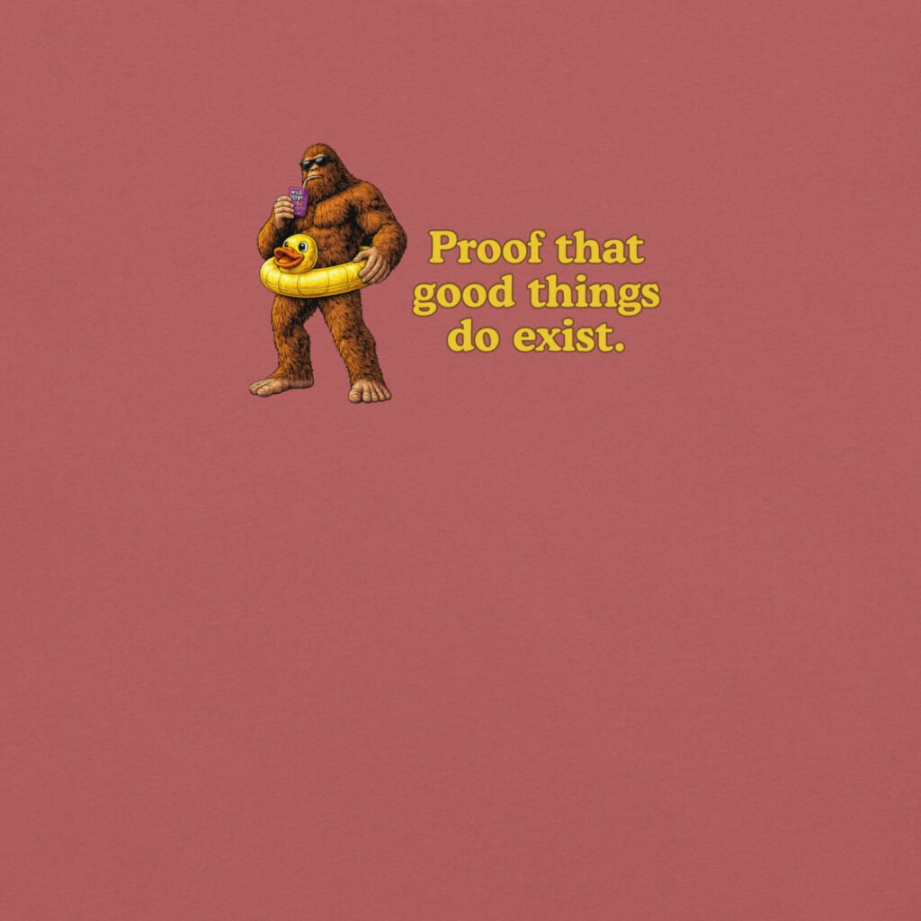 Unisex Heavyweight t-shirt - Big Foot - Good Things Do Exist