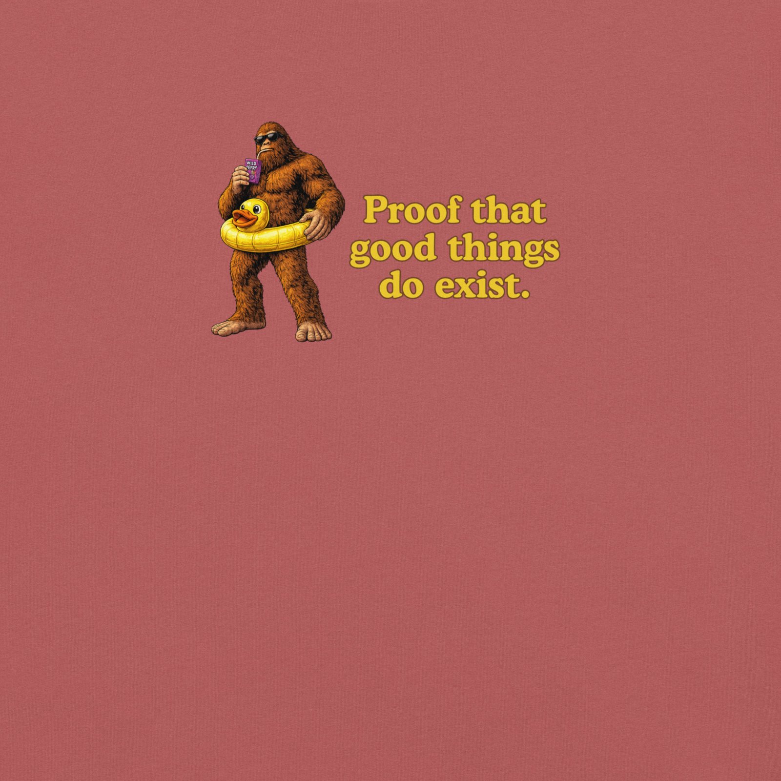 Unisex Heavyweight t-shirt - Big Foot - Good Things Do Exist - Image 3