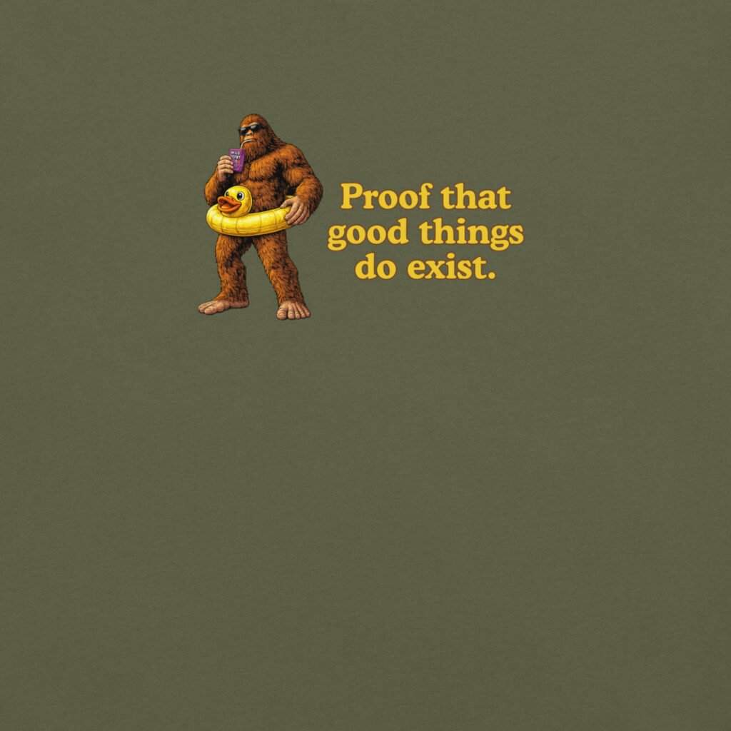 Unisex Heavyweight t-shirt - Big Foot - Good Things Do Exist