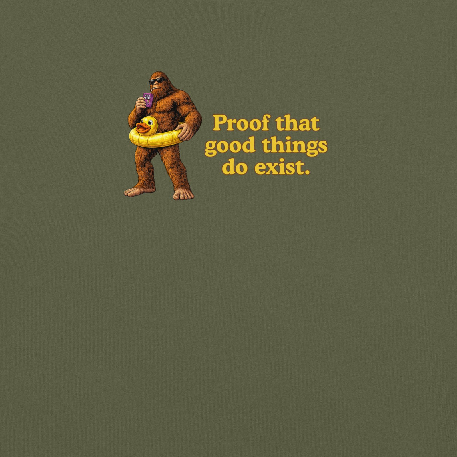 Unisex Heavyweight t-shirt - Big Foot - Good Things Do Exist - Image 2
