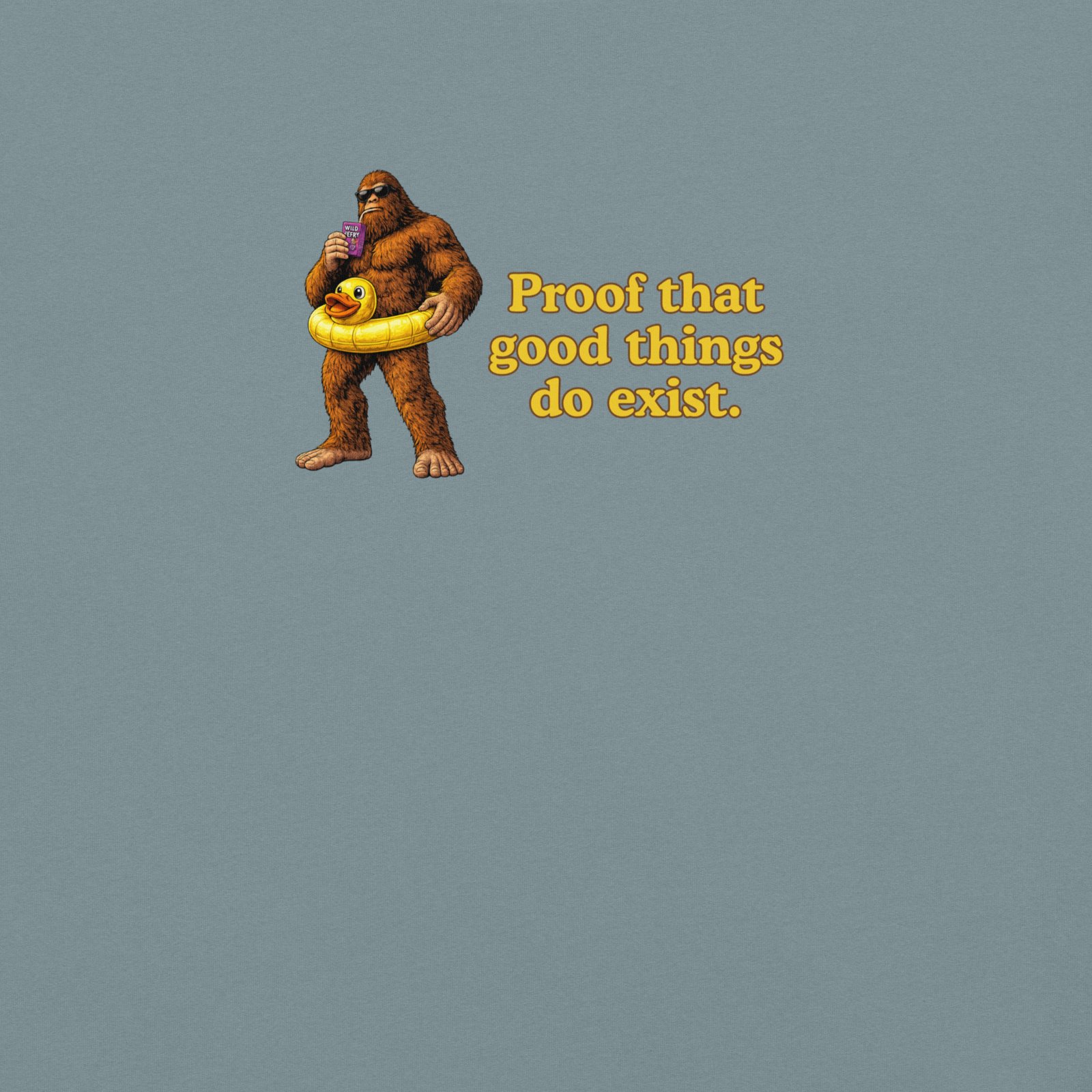Unisex Heavyweight t-shirt - Big Foot - Good Things Do Exist - Image 4