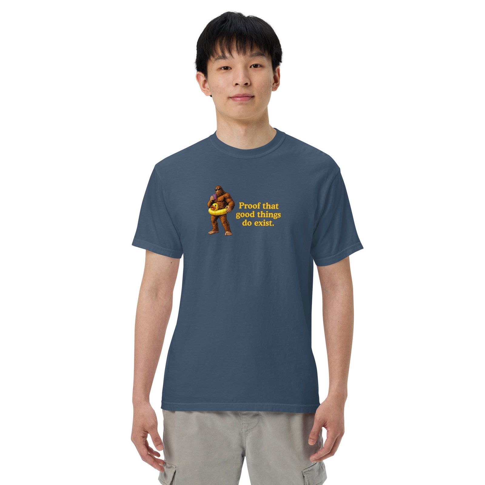 Unisex Heavyweight t-shirt - Big Foot - Good Things Do Exist - Image 8