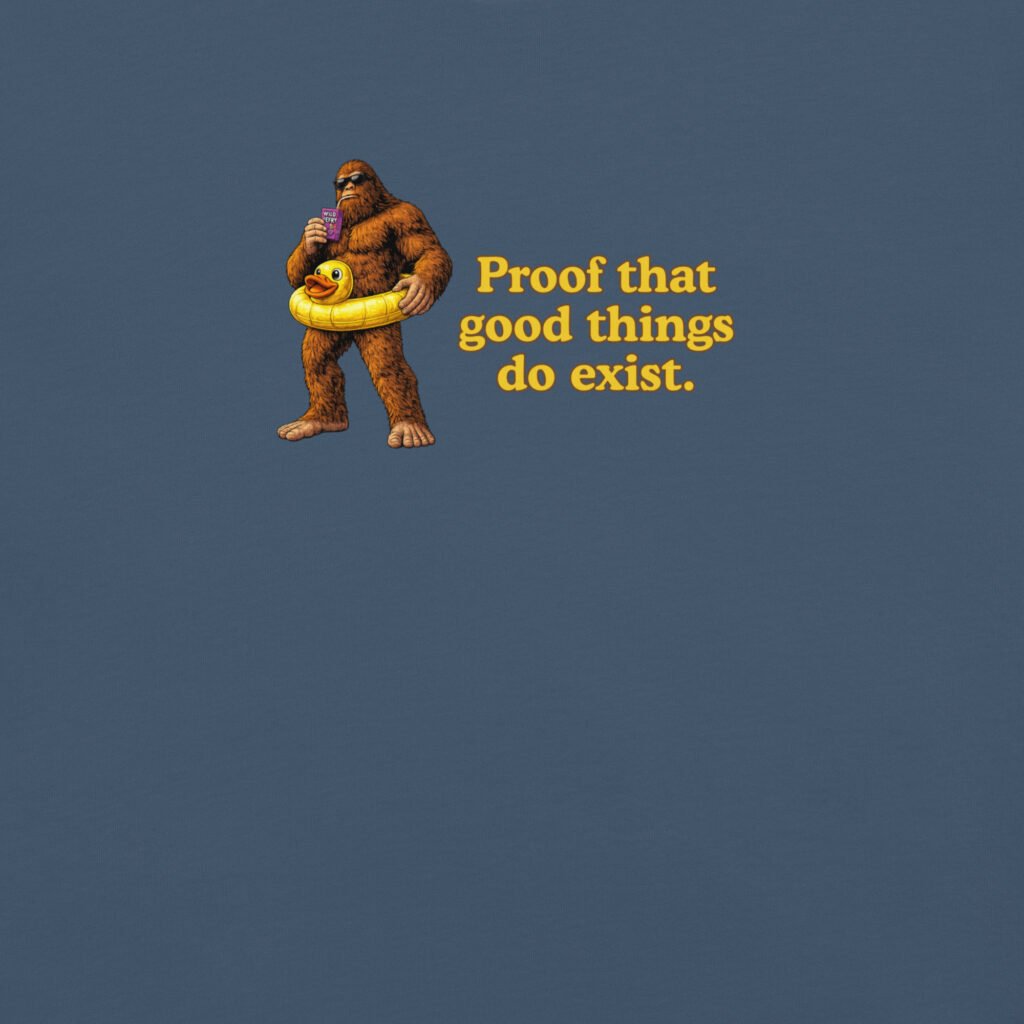 Unisex Heavyweight t-shirt - Big Foot - Good Things Do Exist