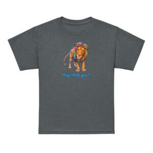 May I Help You?! Youth Lion Tee - Image 3