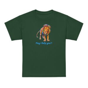 May I Help You?! Youth Lion Tee - Image 2